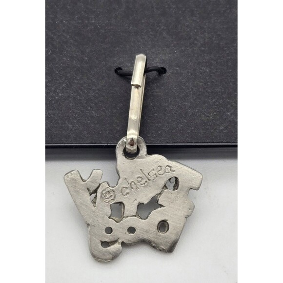 Chelsea Pewter I Heart My Dog Charm Vintage Pet Lover Jewelry Accessory - Picture 3 of 4